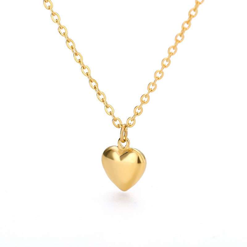 Classic 18kt Gold Plated Heart Necklace for Valentine's Day